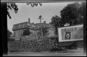 Rear view of 42 Highland Ave, Roxbury, Mass., before the construction of the new wall which was built April 1935 by the E. R. A.