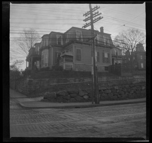 42 Highland Ave, Roxbury, Mass., before the new wall on Centre St. was built in 1936
