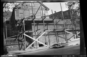 Remodeling the Claus residence, corner of Roxbury and Elmwood Streets, Roxbury, for the "Pioneer" grocery store, Parad, proprietor