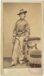 Frances L. Clalin in uniform, standing