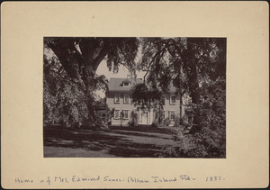 Home of Mrs. Edmund Sears, Pelham Island Road