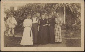 Group in front of J.A. Draper house on Bow Road