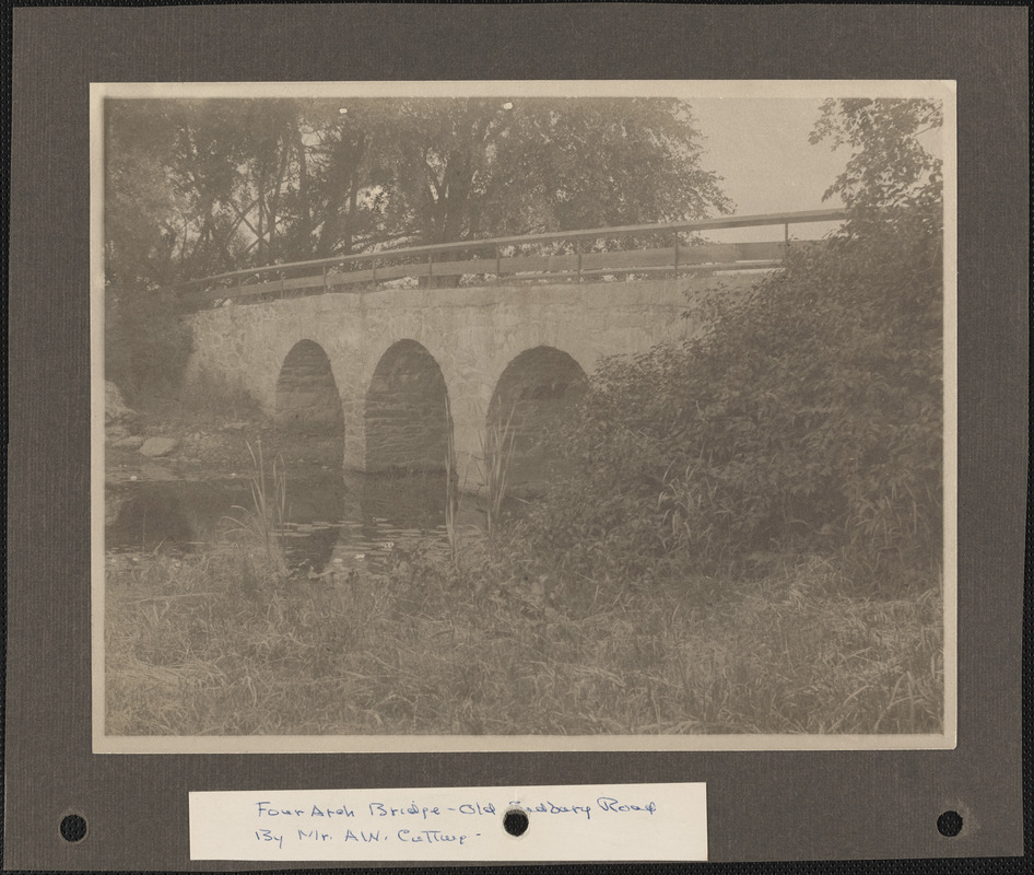 Four Arch Bridge over the Sudbury River on Old Sudbury Road