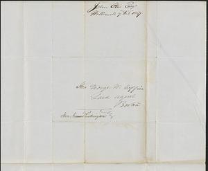 John Otis to George Coffin, 10 February 1847