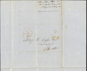 John Otis and Isaac and Asa Redington to George Coffin, 11 May 1847