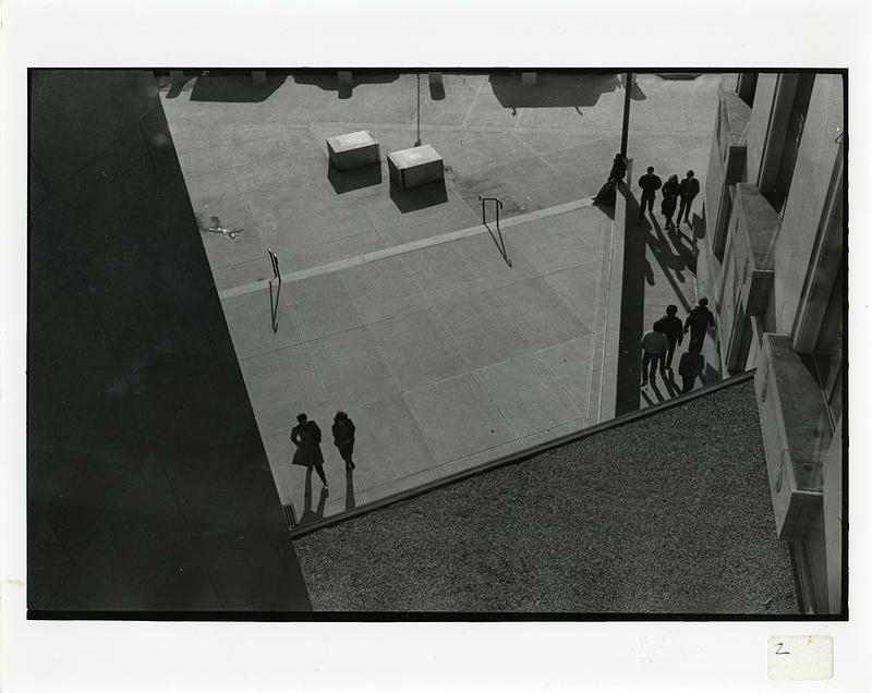 View into courtyard from above