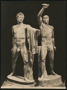 Napoli - Museo Nazionale. Aristogitone e Armodio. (Sculture greche.)