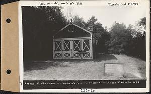 Anna E. Morrow, garage, Hubbardston, Mass., Apr. 26, 1937