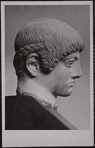 Musée de l'Acropole d'Athènes, 689, tête dite blonde vers 460 an. s. chr.