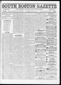 South Boston Gazette, November 03, 1849