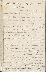 Letter from Zadoc Long to John D. Long, January 19, 1866