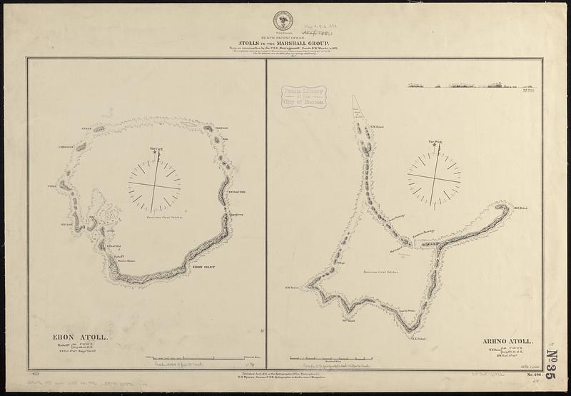 North Pacific Ocean, atolls in the Marshall Group