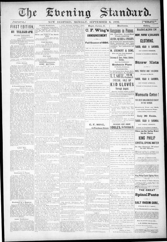 Evening Standard. September 06, 1886 - Digital Commonwealth