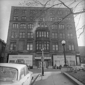Hotel Mellen, Temporary City Hall, 123 North Main Street, Fall River