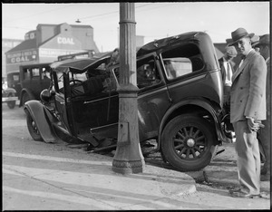 Auto wrecked, Charlestown