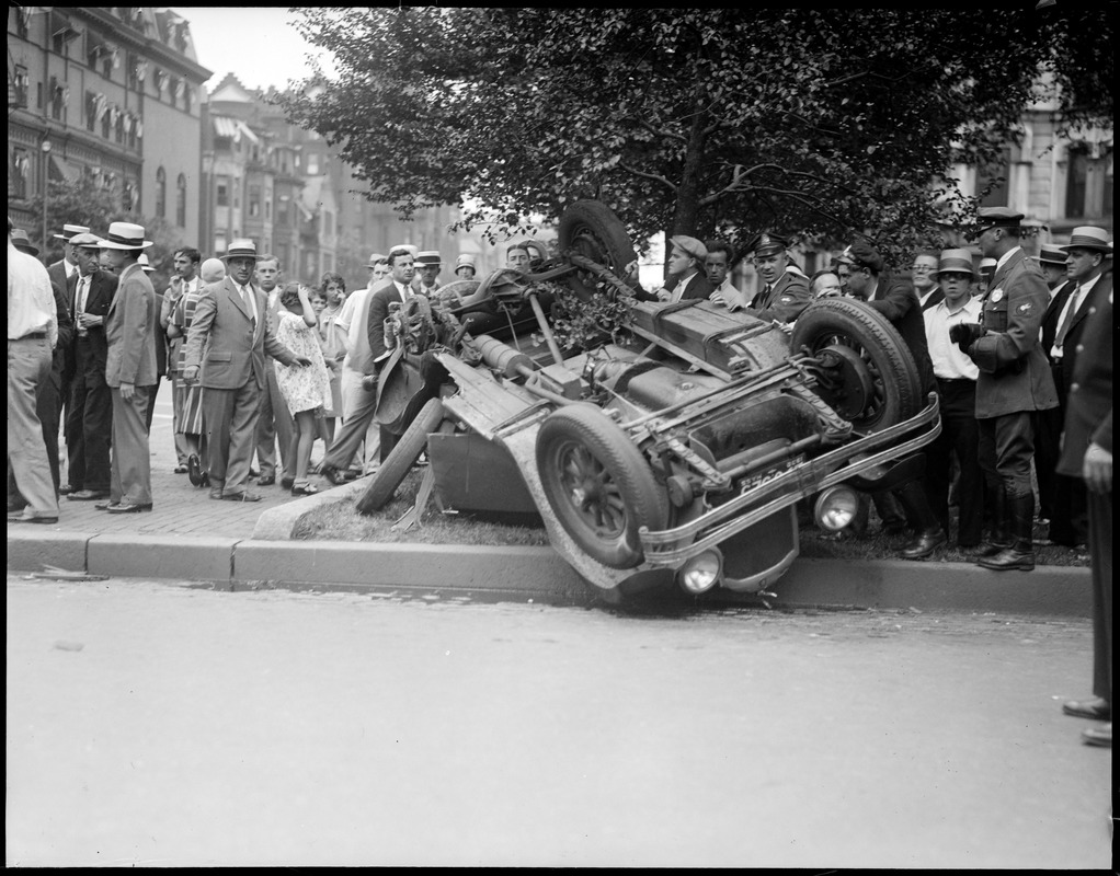 Auto overturns