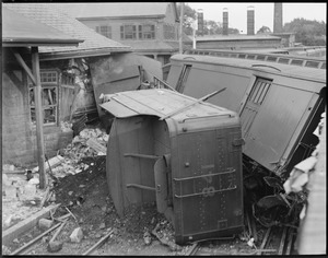 Train wreck at Stoughton Station