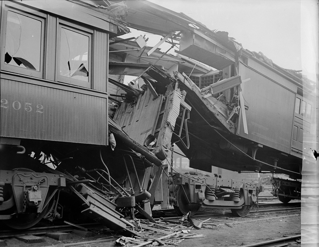 Train smash up near Boston