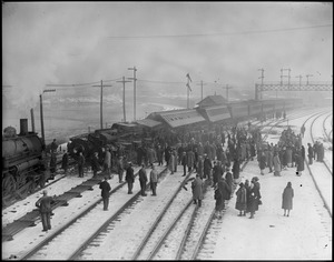 Train wreck at Everett, Mass. (Boston & Maine R.R.)