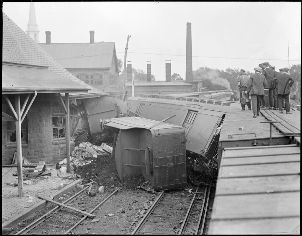 Train crashes into Stoughton Station