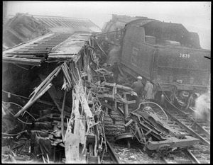 Train wreck in Lowell