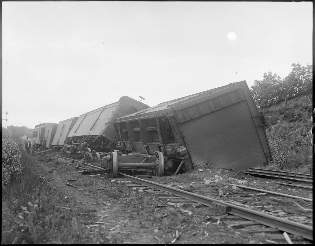 Milk train wreck at Woburn, MA