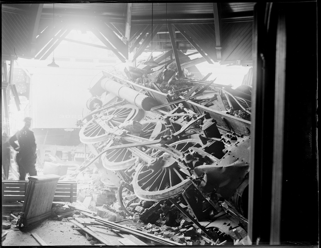 Train plows into Stoughton Station