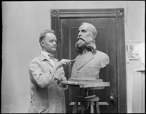 Karl Skoog - sculptor - his last work before he died