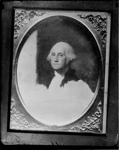 Unfinished portrait of George Washington at Museum of Fine Arts (from photo by Baldwin Coolidge)