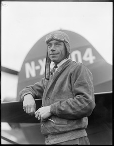 Wilmer Stultz, who piloted the plane Friendship across the ocean, with Miss Earhart aboard. Also pilot of Byrd's South Pole plane.