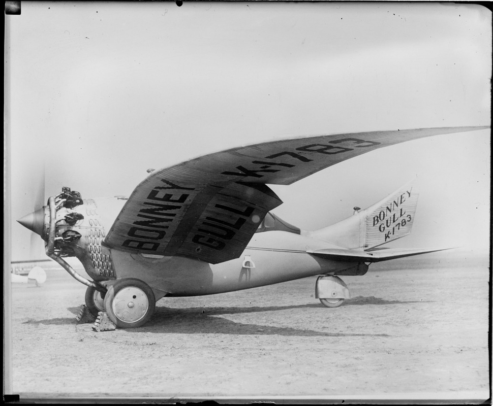 Bonney Gull before it crashed & killed its maker, Curtis Field, N.Y