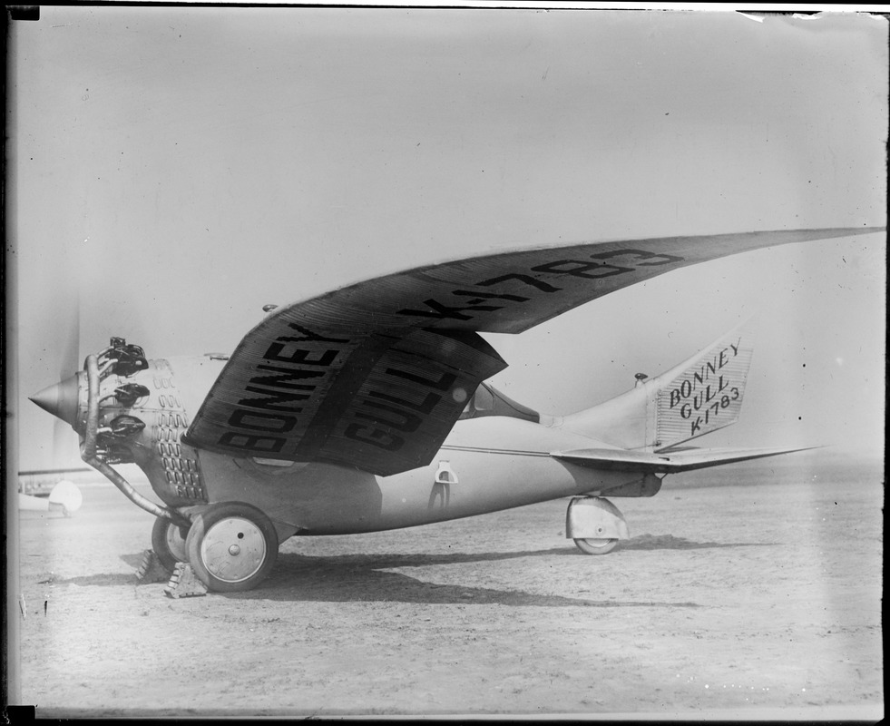Bonney Gull before it crashed & killed its maker, Curtis Field, N.Y.