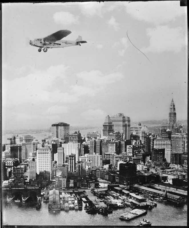 Ford trimotor over New York City