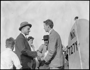 Christening 1st passenger plane at East Boston Airport