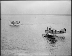 Navy planes in Newport Harbor