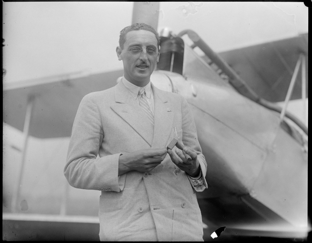 Frank T. Courtney - Famous flier that was forced down into water off the coast of Portugal because of fire and was rescued at East Boston Airport.