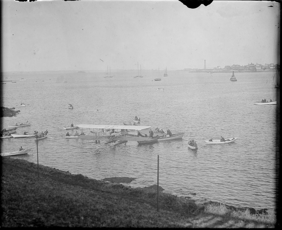 Airship at Marblehead Harbor