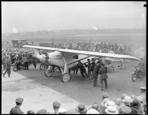 Spirit of St. Louis at East Boston Airport