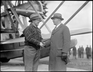 Bernt Balchen and Capt. Edison at East Boston
