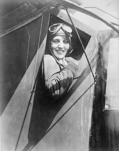 Ruth Elder in her plane