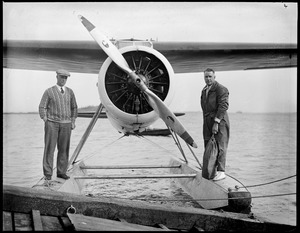 Donald MacMillan and his plane he flew with
