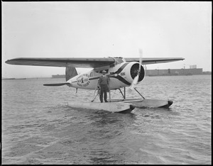 Donald MacMillan and his "up north" plane at East Boston