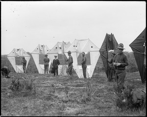 Man-kites ready for service at Camp Devens