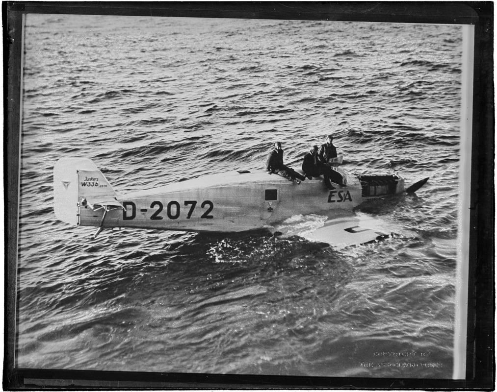 Monoplane Esa before rescue by SS Stavanger