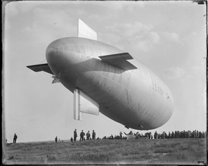 Army blimp TC-5 - First to visit East Boston Airport
