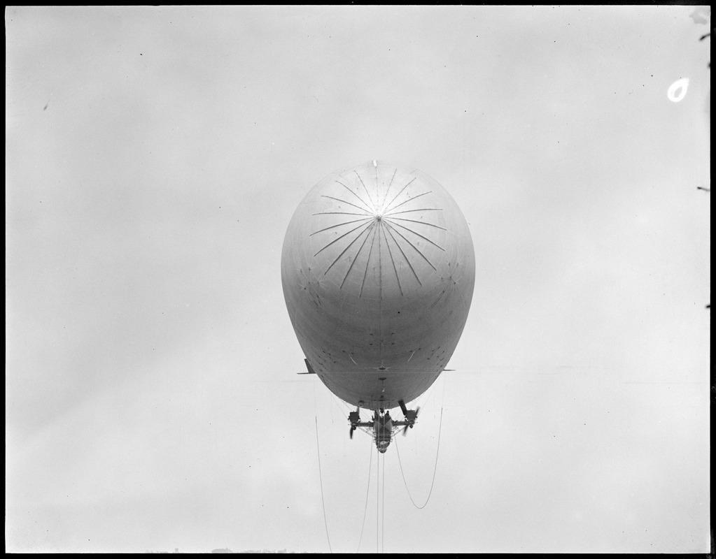 TC-5 U.S. Army blimp East Boston Airport - Digital Commonwealth