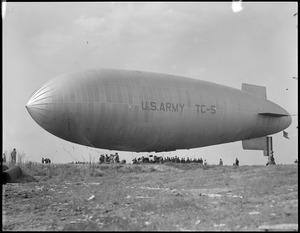 Army blimp TC-5 - First to visit East Boston Airport.