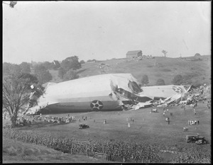 Shenandoah - one of U.S.' largest dirigibles was wrecked at Ava, Ohio