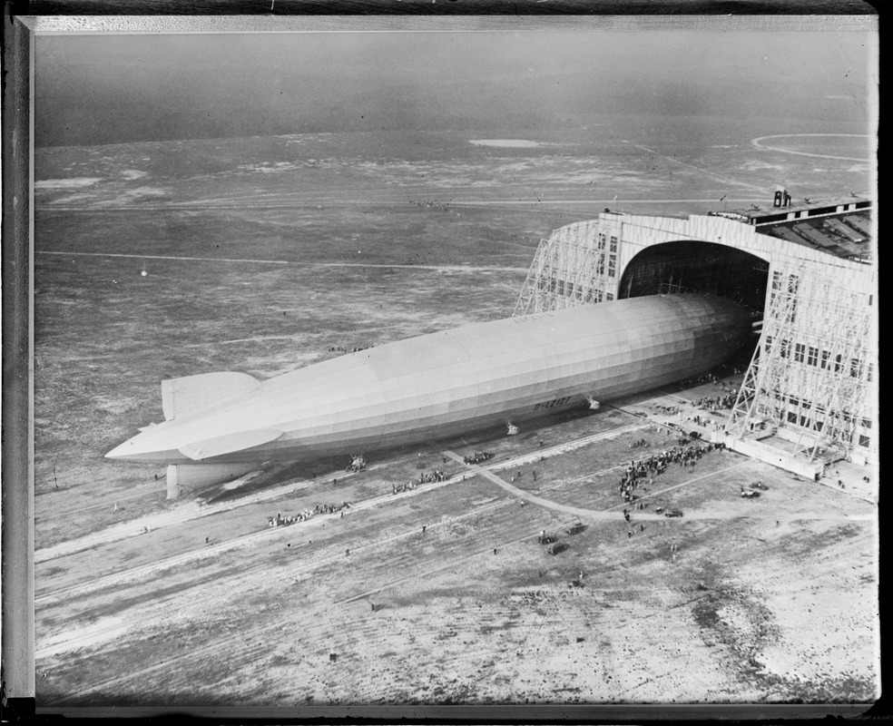 Graf-Zeppelin arriving in N.Y. for second time