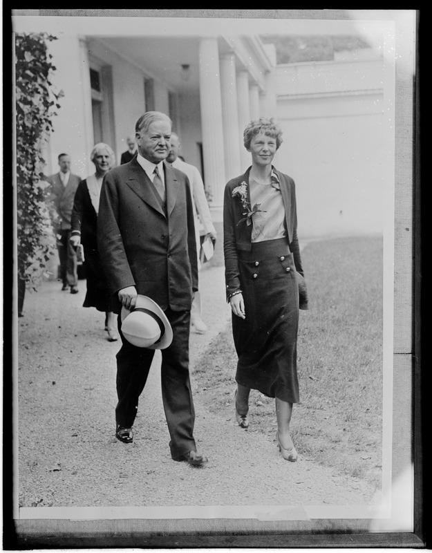 Amelia with Herbert Hoover
